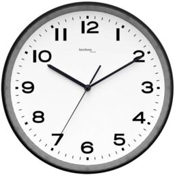 Technoline Analogue Radio Wall Clock WT8500 Black/White Plastic 30 cm Diameter