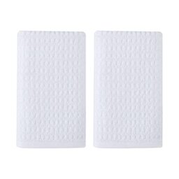 Tommy Bahama Eddie Bauer Hand Towel Set, Highly Absorbent Cotton Bathroom Decor, Low Linting & Fade Resistant (Northern Pacific White, 2 Piece)