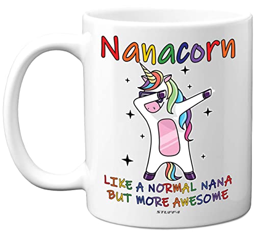 Stuff4 Best Nana Mugs, Happy Birthday Mug, Special Christmas Nanny Gifts - Nanacorn, Best Nana Mugs, Happy Birthday Mug, Special Christmas Nanny Gifts from Grandchildren