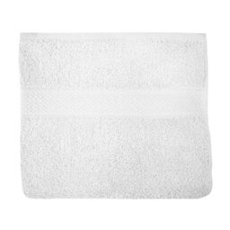 Soleil d'ocre Lagune Cotton Bath Towel 50 x 90 cm White