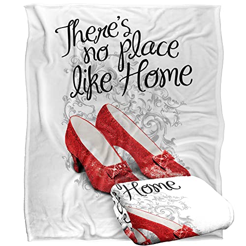 THE WIZARD OF OZ No Place Like Home Silky Touch Super Soft Throw Blanket 152 x 127 cm