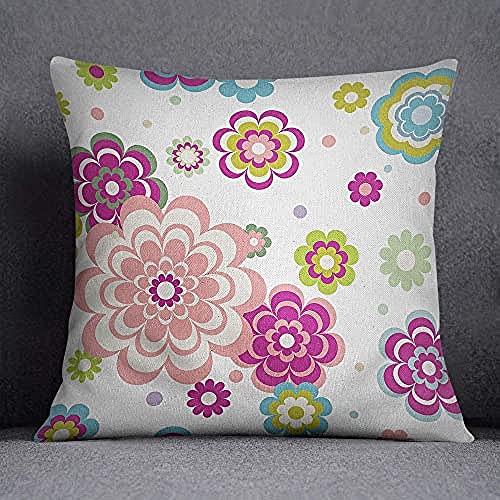 Bonamaison Decorative Cushion Cover, Cotton Polyester, Multicolor, 45x45