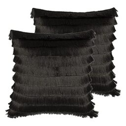 furn. Flicker Twin Pack Polyester Filled Cushions, Graphite, 45 x 45cm