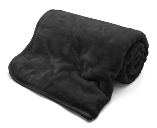 Kampala Hill Mink Blanket/Throw Black 200 x 240cm