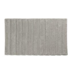 kela Megan 23586 Bath Mat 100 cm x 60 cm 100% Cotton Silver Grey Non-Slip Washable up to 30 °C Suitable for Underfloor Heating