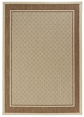 Hanse Home Classy Living Room Rug Flat Weave Robust Modern Design Bedroom Rug for Dining Room, Living Room, Children's Room, Hallway, Bedroom, Kitchen - Brown, 120 x 170 cm