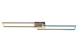 BRILONER Leuchten LED Ceiling Light Dimmable Ceiling Light with Remote Control LED Frame Colour Temperature Adjustable Gold-Brown 1100 x 248 x 78 mm