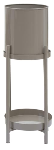 Premier Housewares Plant Stand/Plant Stands Indoor/Tiered Plant Stand/Flowerpot Holder/Grey Plant Stand - 2 Tiers