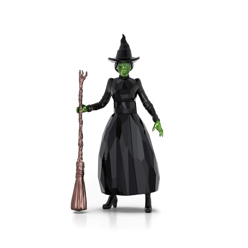 Swarovski Wicked Elphaba Thropp Figurine, Multicoloured Faceted Crystal with Lacquered Metal Accents, Part of the Wicked Collection