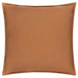 Yard Slub Cotton Feather Filled Cushion (Toffee, 50 x 50 cm)