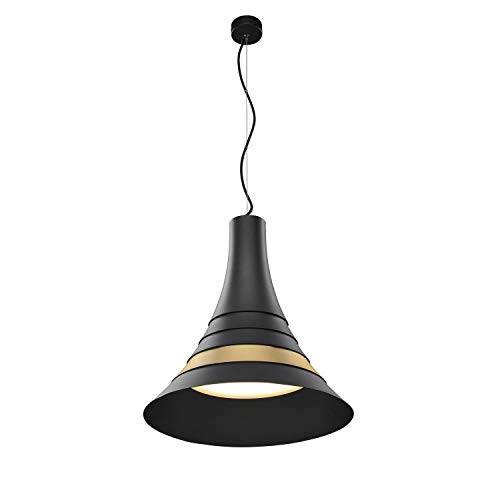SLV Pendant Light BATO 45 PD/Living Room lamp, Interior Lighting, Dining Room Drop Light, LED, Ceiling lamp / 2700K 30W 1450lm Gold dimmable 100 Degrees