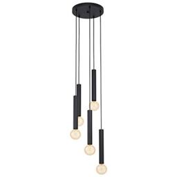 EGLO pendant light Cortenova, 5-Arm Hanging Lamp Industrial
