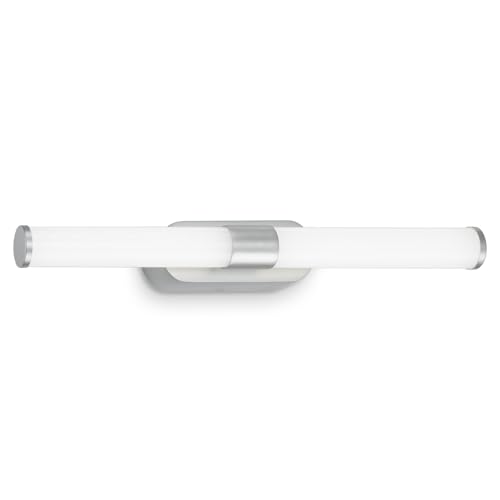 BRILONER - LED Bathroom Mirror Lamp, Bathroom Mirror Lamp, Wall Lamp, IP44, Neutral White Light Color, 7W, Matte Chrome, 40cm