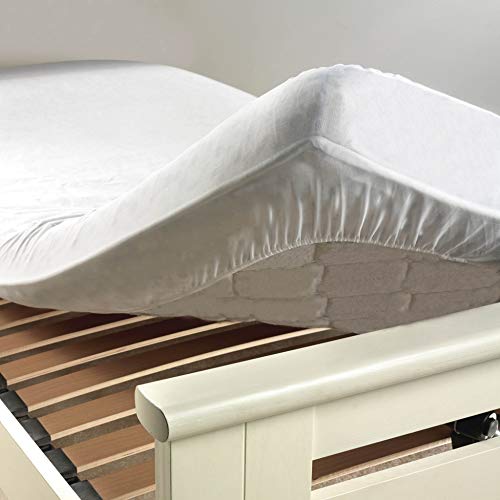 Douceur d'Intérieur Peva Ponny 30 Terry Towelling Mattress Protector 90 x 190 cm White