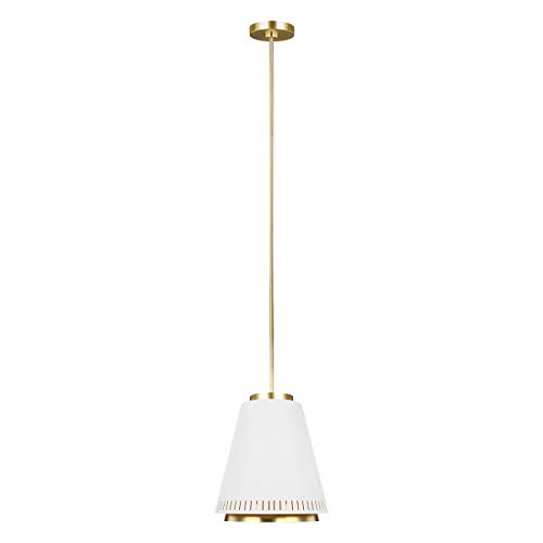 Elstead Lighting Pendant, Alloy Steel, Matte White