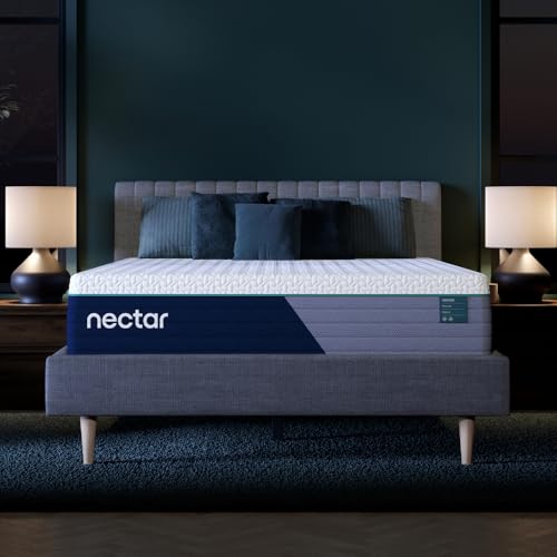 Nectar Premier Hybrid 28cm Super King Mattress - Medium Firm - Memory Foam & Innerspring Coils - Cooling Top Layer - Back Pain Relief - Mattress in a Box - 365-Night Trial & Forever Warranty