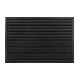 Ribbed Harmony Outdoor Mat, Front Door Outside Boot Scraper Mat, Heavy Duty Recycled Rubber Matt with Scraping Stripes, Anti Fatigue Dirt Scraper Playground Garden Matting (60x40cm, Small)