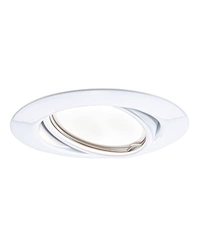 Paulmann LED Downlight Base Single Light Swivelling Round 90mm 20° GU10 5W 350lm 230V 3000K White 93411