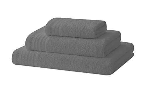 Degrees home - Bath Towel Set - Shower Towel, Hand Towel and Bidet Towel - 100% Cotton - 480 g/m2
