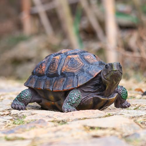 Sdeetesamjun Tortoise Turtle Statue,Resin Garden Sculpture Indoor/Outdoor Yard Lawn Ornament,Home Decor (Large)