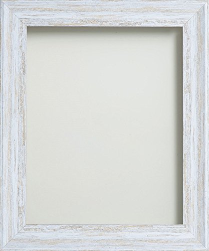 Frame Company Lynton Range, Rustic White 8x6 inch Picture Photo Frame Fitted With Glass * Choice of Four Colours * NEW