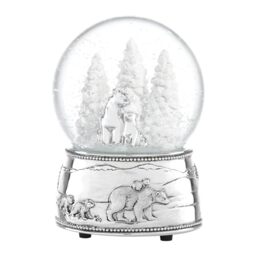 Lenox Reed and Barton North Pole Bound Polar Bear Musical Snow Globe, 2.25 LB, Multi