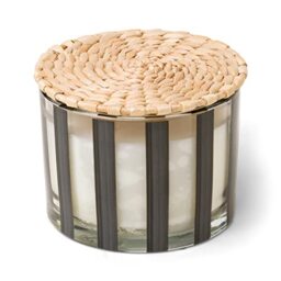 Paddywax Candles Al Fresco Collection Naturally Scented Candle in Reusable Glass Tumbler, 340 Grams, Palo Santo + Sage, Black