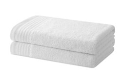 Degrees home - Set of 2 Bath or Shower Towels - Towel Set - 100% Cotton - 480 g/m2-130x65 cm