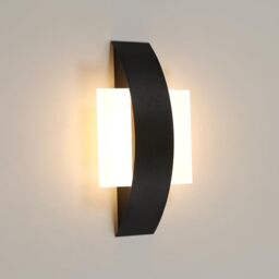 Comely Modern Linear LED Wall Light, 12W 1350LM 3000K Warm White, Acrylic and Aluminium Design, Ideal for Bedroom, Living Room, Hallway or Staircase Lighting, Max Length 24cm
