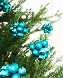 Teal Glass Berry Cluster Baubles