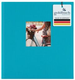 Goldbuch Photo Album with Window Cut-Out, Green, 30 x 31 cm