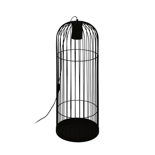Eglo Floor lamp Latchely, 1 Flame Floor Light Fixture Vintage, Industrial, Retro, Deco lamp, Living Room lamp in Black, lamp with Switch, GU10 Socket