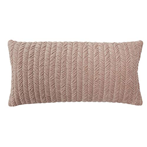 "Riva Home Allure Polyester Filled Cushion, Blush, 30 x 60cm (12"" x 24"")"