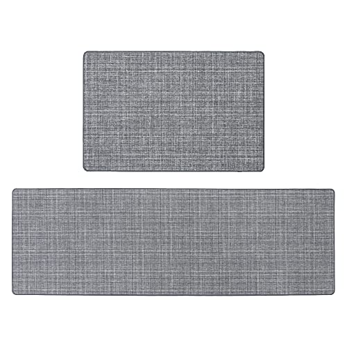 JVL'Elegance Machine Washable Doormat and Runner, Grey