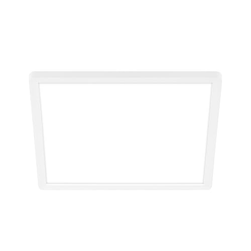 BRILONER - LED Ceiling Light with indirect Light, Flat, Neutral White, LED Ceiling Lights for Living Room, Bedroom, Lounge, hallways, 29 x 29 x 3 cm, White