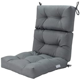 Graffy Chair Cushions, 45” x 22” x 4.5”, Grey