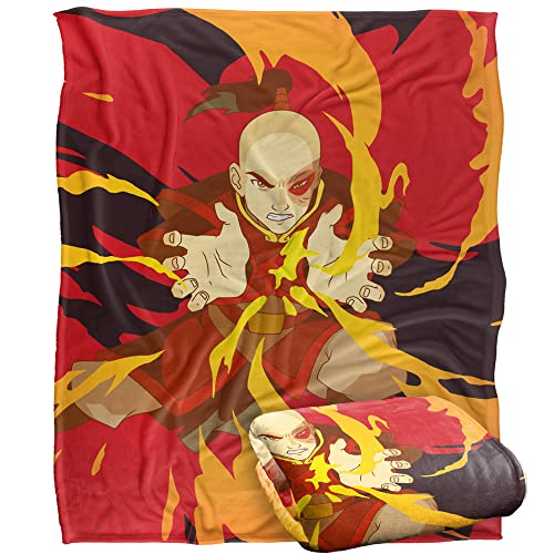 Avatar The Last Airbender Zuko Silky Touch Super Soft Throw Blanket 152 X 127 cm, White