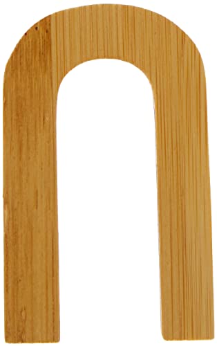Small Foot 12074 ABC Letter U Made of Sustainable Bamboo Can Be Combined with Other Letters as Decoration or Door Sign