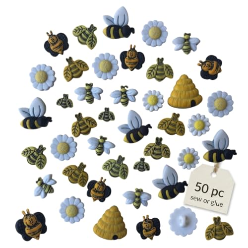 Buttons Galore Christmas Lights Super Value Pack Craft Buttons, Yellow 50 Pack