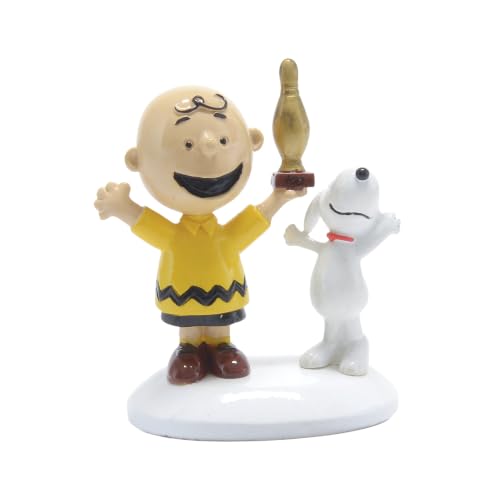 Department 56 Peanuts Village Accessories Charlie Brown Breaks 100 Figurine, 2.18 Inch, Multicolor