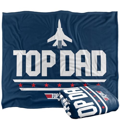 Top Gun Top Dad Silky Touch Super Soft Throw Blanket 152 X 127 Cm