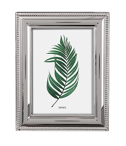 Inov8 Framing Tarnish Resistant Silver Plated Picture Frame - Bead Design for 7x5 Inch (18x12cm) Photo