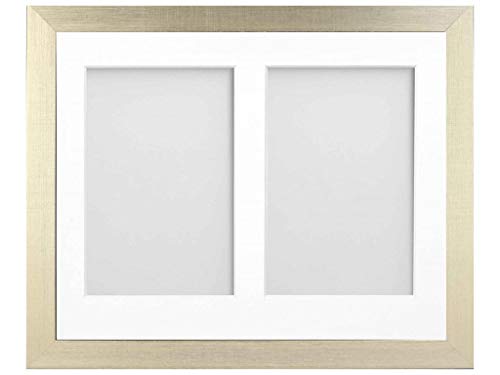 Frame Company Simpson Gold Multi Aperture Photo Frame, 10x8 for 6x4 inch (x2)