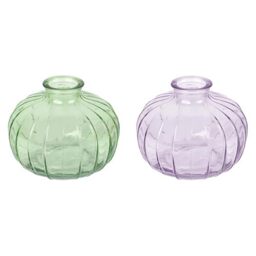 Talking Tables Green Glass Bud Vase for flowers, s & Talking Tables Lilac Glass Bud Vase for flowers, s Table Decor Bundle