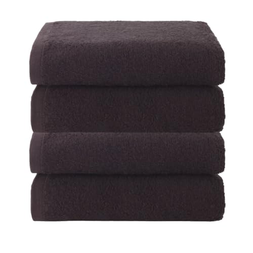 Top Towel Plus Set of 4 Bath Towels and Washbasin 100% Cotton - Soft, Absorbent and Durable Towels 50 x 100 cm - Ideal Set for Modern Bathroom