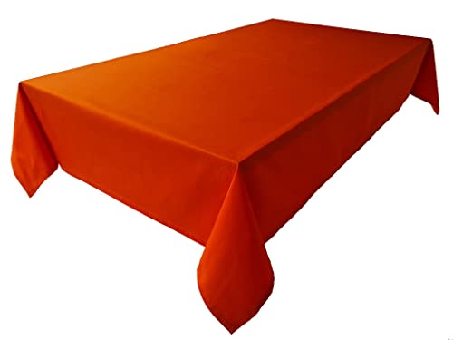 Tablecloth, Table Linen Made from 100% Cotton, Concept Collection, Choice of Colours and Sizes (Tablecloth - 150 x 350 cm, Orange)