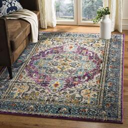 Safavieh Traditional Rug for Living Room, Dining Room, Bedroom - Persian Collection, Short Pile, in Red and Multi, 160 X 229 cm