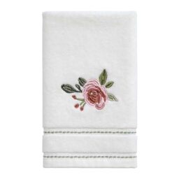 "Avanti Linens - Fingertip Towel, Soft & Absorbent Cotton Towel (Spring Garden Collection), 13.00"" x 13.00"""
