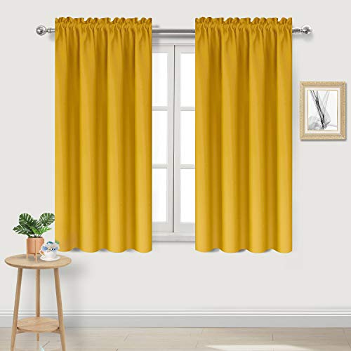 DWCN Blackout Curtains, Darkening, Thermal Insulated, Privacy, Energy Saving, Window Curtain, 38 x 54 inches Length, 2 Pieces