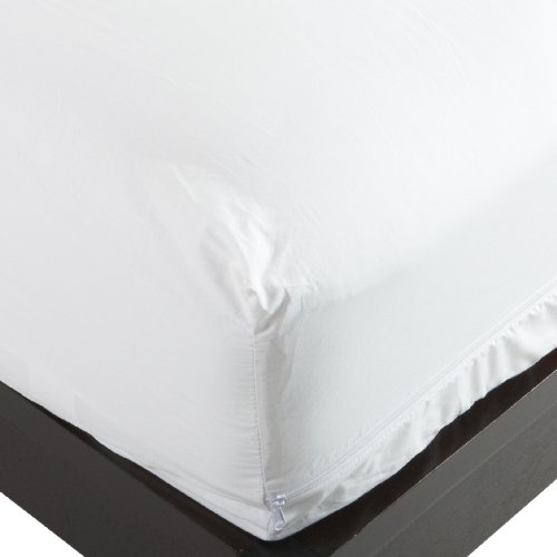 "National Allergy Superior 100% Cotton California King Mattress Protector Zippered - 73"" x 84"" x 15"" - Hypoallergenic Bed Encasement - Breathable Dust Proof Cover - Oeko-TEX Standard 100 Certified"